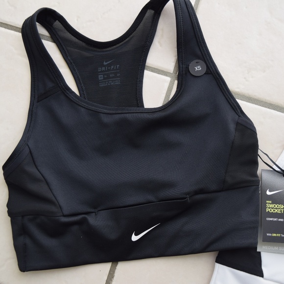 NIKE Two Swoosh Pocket Sports Bra - Picture 2 of 5